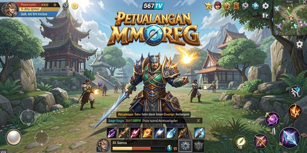 Tampilan gameplay seru di dunia MMORPG 567TV.