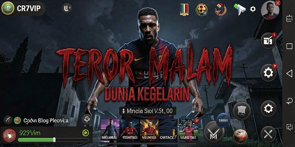 Tangkapan layar menampilkan suasana mencekam dalam CR7VIP.