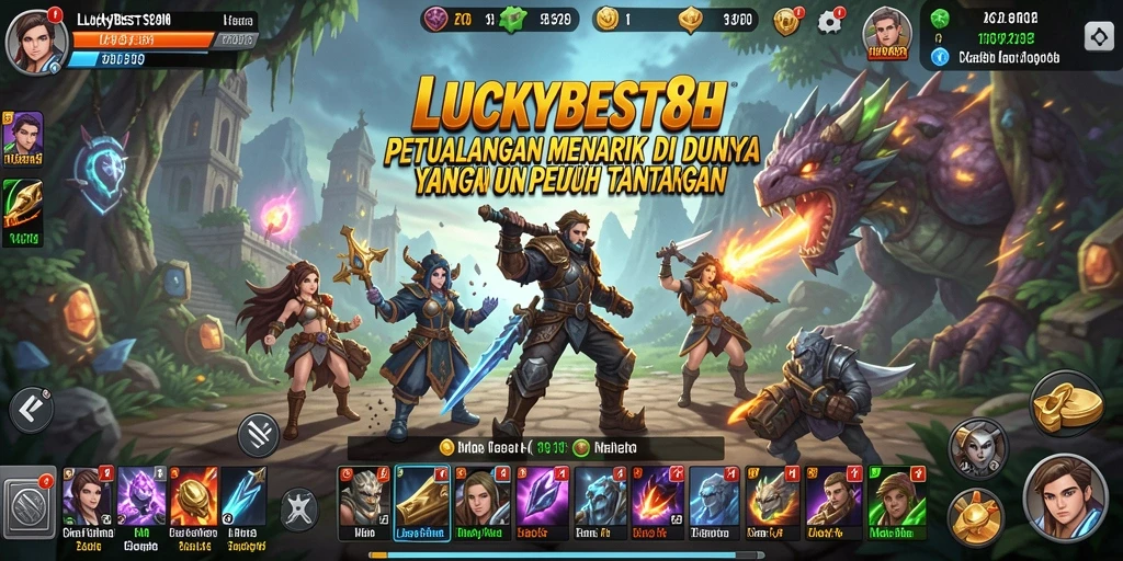 Tampilan gameplay LUCKYBEST88 yang mengesankan dan penuh aksi.