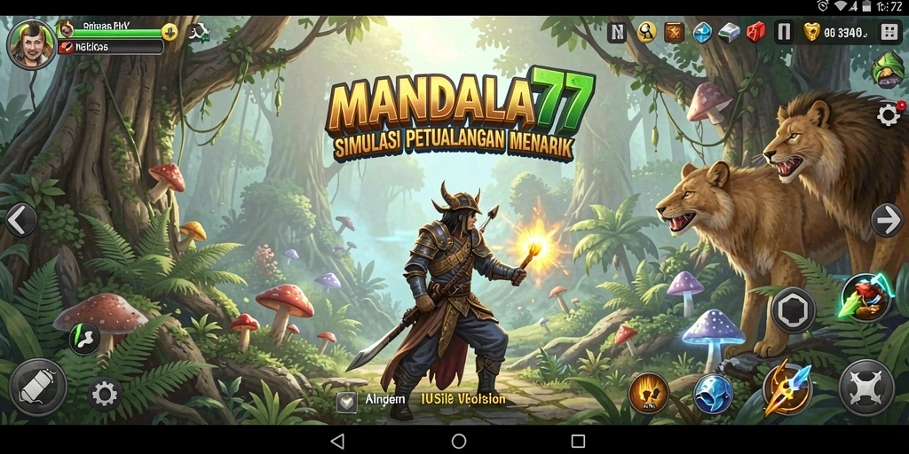 Tampilan gameplay menarik dan interaktif MANDALA77.