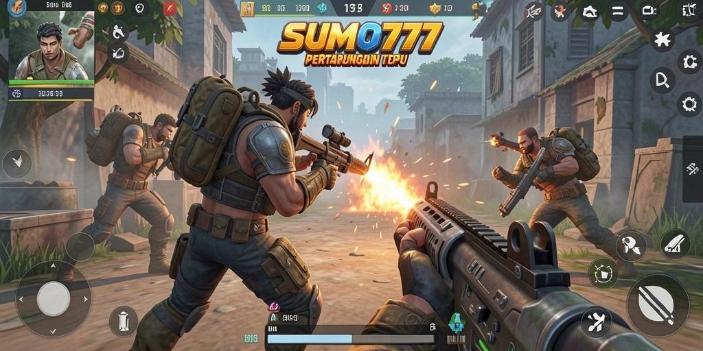 Tangkapan layar SUMO777 menampilkan aksi pertempuran yang mendebarkan.